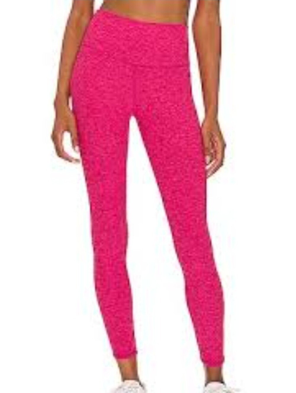 Alosoft High-Waist 7/8 Highlight Legging in Magenta Crush Heather-M #089